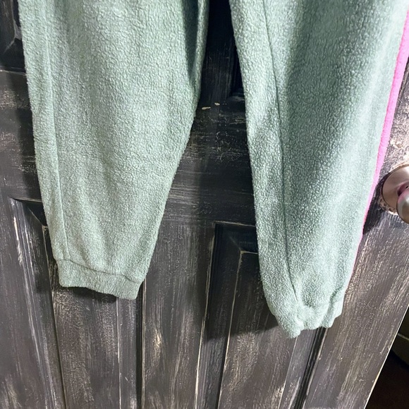Intimately Free People Fleece Joggers In Valley Girl Combo Green Size Small - Picture 5 of 12